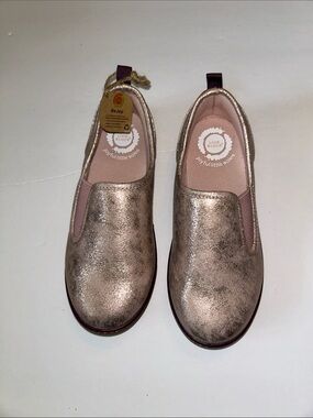 Livie & Luca Metallic Rose Gold Slip-On Sneakers